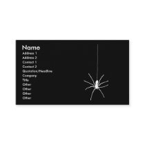 White Hanging Spider Business Card Templates