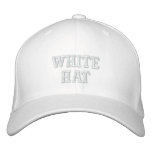 "White Hat" for SEOs embroidered hats