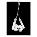 White Headphone Card