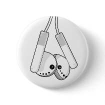 White Headphones Button