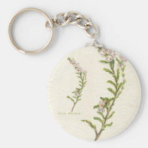 White Heather Keychain