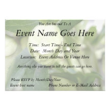 White Hellebore Flower Bud Personalized Invitations