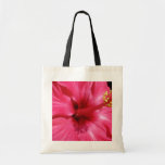 White Hibiscus flowers Canvas Bags
