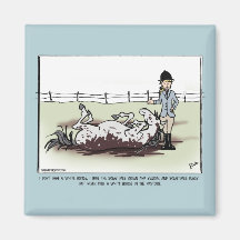 White Horse Comic Fridge Magnets