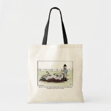White Horse Comic Tote Bags