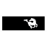 White horse galloping business card template