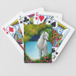 White Horse in Moonlight Playing Cards
