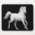 White Horse Trotting Mousepad