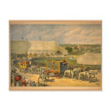 White Horses Parade Circus Poster postcards