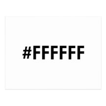 White HTML RGB Post Cards