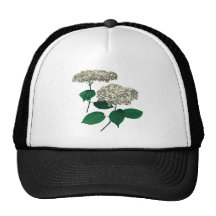 White Hydrangea Clusters Hats