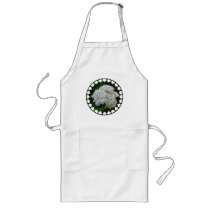 White Hydrangea Long Apron