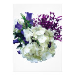 White Hydrangea With Canterbury Bells and Sage Invites