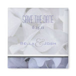 White Hydrangeas Save the Date Magnet