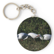 White Ibis Key Chain