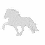 White Icelandic Horse ~ Polo Shirt embroidered shirts