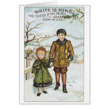 White is King The Choice of the People Greeting Cards