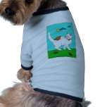 White Kitty and Butterfly pet clothing