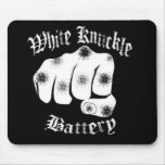 WHITE KNUCKLE BATTERY - Mouse Pad