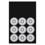 White Lace Design Pattern. Custom flyers