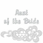 White Lace Wedding - Aunt of the Bride embroidered shirts