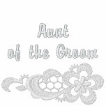 White Lace Wedding - Aunt of the Groom embroidered shirts