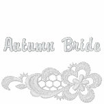 White Lace Wedding - Autumn Bride embroidered shirts