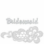 White Lace Wedding - Bridesmaid embroidered shirts