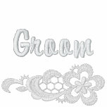 White Lace Wedding - Groom embroidered shirts