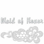 White Lace Wedding - Maid of Honour embroidered shirts