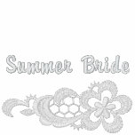 White Lace Wedding - Summer Bride embroidered shirts