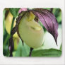 White Lady Slipper Flower Photo Mousepad
