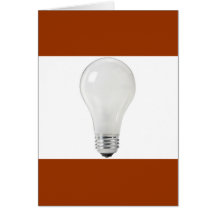 WHITE LIGHT BULB CARD