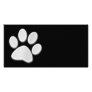 White/Light Grey Halftone Paw Print