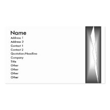 White Lightening on black Business Card