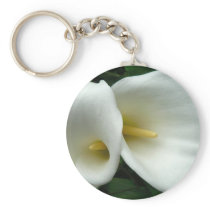 White Lilies Key Chain