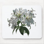 White Lilies mousepads