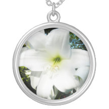 White Lilies Necklace