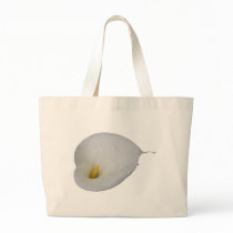 White lily and rain drops canvas bags
