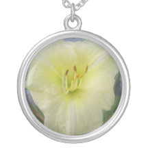White Lily Custom Necklace