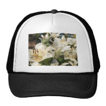 White Lily Easter Art Trucker Hat