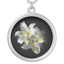 White Lily Necklaces