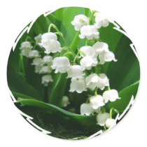 White Lily of the Valley Stickers