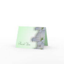 White Lily Thank You Card