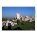White limestone rocks, Zawierci, Poland rock forma cards