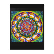 White Magic Mandala (Postcard)