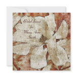 White Magnolia Bridal shower invitation template