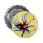 White Magnolia Flower Collage b copy Pinback Button
