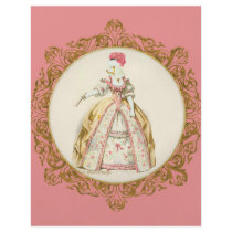 White Marie Antoinette Poodle in Pink
