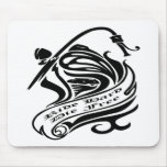 White Mc Ride Hard Die Free mousepads